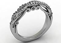 Verragio Pave Twist Diamond Wedding Band