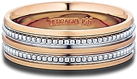 Verragio Rose Gold Men's Wedding Band