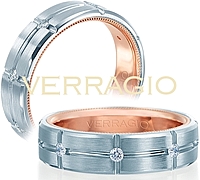 Verragio Satin Finish Men's Wedding Band