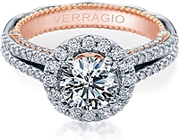 Verragio Split Shank Diamond Engagement Ring