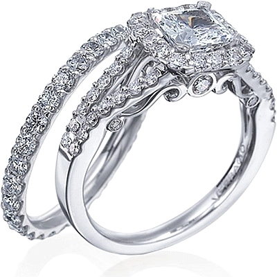 Verragio Split Shank Diamond Engagement Ring INS-7010P