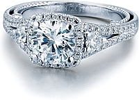 Verragio Split Shank Diamond Engagement Ring