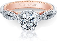 Verragio Three Stone Diamond Engagement Ring