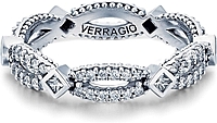 Verragio Twist Bezel Set Diamond Wedding Band