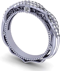 Verragio Twist Diamond Wedding Band