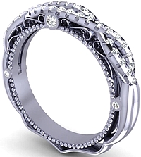 Verragio Twist Diamond Wedding Band