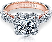 Verragio Twist Shank Diamond Engagement Ring