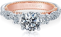 Verragio Twist Shank Diamond Engagement Ring