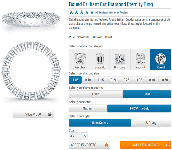 Since1910 Eternity Ring Builder